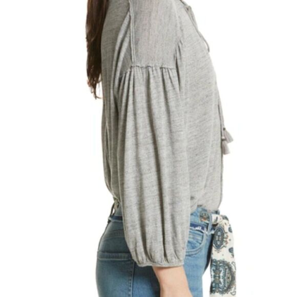Free People We the Free Just a Henley gray knit tunic top size XS - Picture 12 of 14